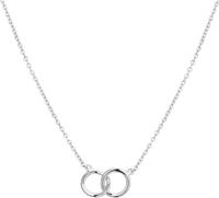 The Jewelry Collection Ketting Rondjes 1,2 mm 40 + 4 cm - Zilver