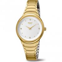 Boccia 3276-14 Titan-Damenarmbanduhr Trend Goldfarben