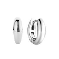 TI SENTO, Ohrstecker "creolen Silber Oval" in silber, Schmuck für Damen