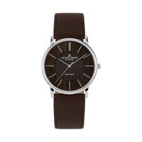 Jacques Lemans Solarhorloge Eco Power - Solar Wood, 1-2106A Horloge, houten wijzerplaat, gehard Crystexglas