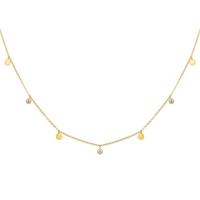CAÏ Collier »925/- Sterling Silber vergoldet Anhänger Plättchen«, Collier