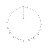 CAÏ Collier »925/- Sterling Silber rhodiniert Anhänger rund Zir«, mit Geschenketui