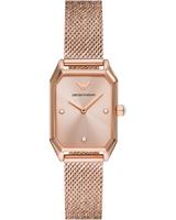 Emporio Armani Dameshorloge Kwarts Roosgoud