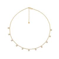 CAÏ Collier »925/- Sterling Silber vergoldet Anhänger rund Zirk«, mit Geschenketui