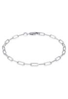Elli Dames Ovale Basis Ketting Blogger Trend in 925 Sterling Zilver
