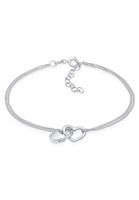 Elli Dameshart Liefde Lock Attachment Verstelbaar in 925 Sterling Zilver