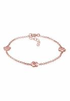 Elli Kinderen Bloem Filigraan met Kristallen Roze in 925 Sterling Zilver