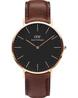 Daniel Wellington t_unisexuhren Classic Black DW00100125, roze, voor Dames, 7350068244544, EAN: DW00100125