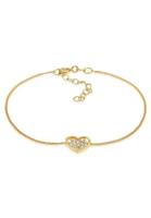 Elli Armband »Herz Zirkonia Romantik 925 Silber«