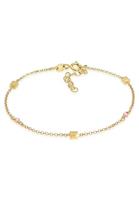 Elli Armband »Rosa Quarz Perlen Quadrat 925 Silber«