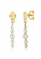 Elli Paar Ohrstecker »Ohrstecker Klassisch Zirkonia Glamour 925 Silber«