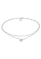 Elli Dames Choker Bol Laag Hanger Basis in 925 Sterling Zilver