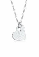 Elli Dames Hart Hanger Love Organic Look Trend in 925 Sterling Zilver