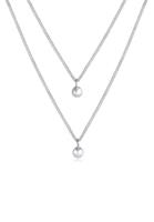 Elli Collierkettchen »Layer Panzer Kugel Basic 925 Silber«