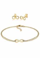 Elli Schmuckset »Infinity Symbol Armband Ohrstecker Set 925 Silber«