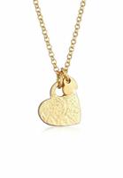 Elli Dames Hart Hanger Love Organic Look Trend in 925 Sterling Zilver