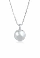 Elli PREMIUM Dames Bal hanger rond Basic Trend Blogger Minimal in 925 Sterling Zilver Verguld