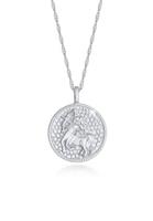 Elli Dames Dierenriemteken Boogschutter Munt Antieke Trend Astro in 925 Sterling Zilver