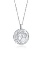 Elli Dames Zodiac Aries Munt Antieke Trend Astro in 925 Sterling Zilver