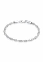 Elli PREMIUM Dameskoord Gedraaid Elegant Basic in 925 Sterling Zilver