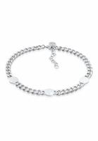 Elli PREMIUM Elli PREMIUM Armband Dames Curb Chain Massief Plaatschijf Verstelbaar in 925 Sterling Zilver