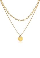 Elli PREMIUM Dames Laagvlakte Hanger Figaro Ketting in 925 Sterling Zilver