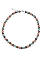 Firetti Collier »Edelstein«, Made in Germany - mit Amazonit, Jade, Tigerauge