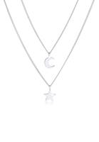 Elli Layer Stern Mond Astro 2-lagig Trend 925 Silber