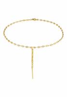 Elli PREMIUM Dames Y-halsketting plaat ster ontwerp elegante trend in 925 sterling zilver
