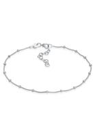 Elli Dames Slangenketting Ballen Filigraan Basis Verstelbaar in 925 Sterling Zilverkleurig Verguld
