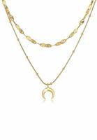 Elli Dames Laagjesplaat Hanger Halve Maan Astro Trend in 925 Sterling Zilver