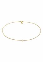 Elli Elli Halsketting Choker Rosa Quarz Solitär Anhänger 925 Silber