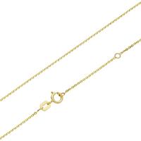 Luigi Merano Kette ohne Anhänger »diamantierte Ankerkette, massiv, Gold 375«