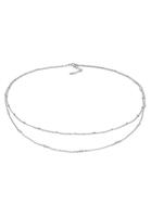 Elli Dameslaag Filigraan Trend met Roze Kwarts Parels in 925 Sterling Zilver Verguld