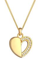 Elli Kette mit Anhänger » Halskette Herz Ewigkeit Diamant, 0111791320, 0111981320«, mit Brillanten