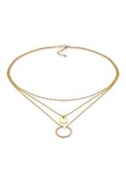 Elli Dames Laagje Cirkel Hanger Gedraaid Tijdloos Trend Blogger in 925 Sterling Zilver
