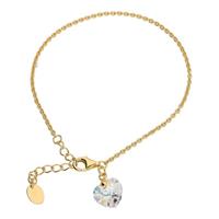Smart Jewel Armband »mit Swarovski Stein in Herzform, vergoldet«