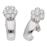 Smart Jewel Paar Ohrstecker »Blüte mit Zirkonia, Silber 925«