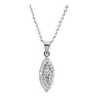Smart Jewel Kette mit Anhänger »navetteförmig, mit Kristallsteinen«