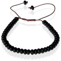 Tom Jaxon kralen armband Onyx Natuursteen Verstelbaar Zwart