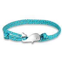 LGT JWLS Parachute koord armband LGT Jewels Walvis Anker Turquoise