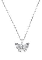 amor Ketting met hanger voor dames, 925 Sterling zilver, zirkonia synth. | vlinder
