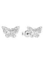 amor Oorbellen voor dames, 925 Sterling zilver, zirkonia synth. | vlinder