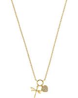 amor Ketting met hanger voor dames, 925 Sterling zilver, zirkonia synth. | libel