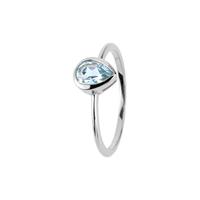Jacques Lemans Dames ringen in 925 Sterling zilver, blauw, voor Dames, 4040662152682, EAN: SE-R123B54