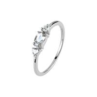 Jacques Lemans Dames ringen in 925 Sterling zilver, wit, voor Dames, 4040662152163, EAN: SE-R113A54