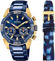 Festina Chronograph Chrono Bike 2021 - Special Edition Connected, F20547/1, (Set, 2 tlg., mit Wechselband)