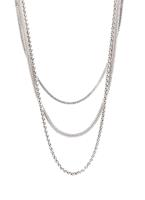 Buddha to buddha triple mini necklace silver
