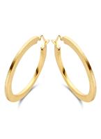 Casa Jewelry Gomma Satin oorringen verguld