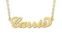 Names4ever Carrie Stijl Naamketting Goud